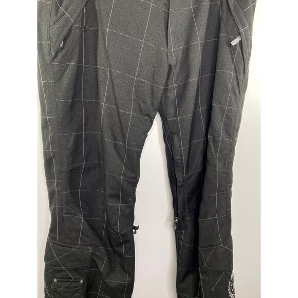 Betty Rides Black Checkered Athletic Snow Winter Pants Women's Size Large L - Picture 5 of 11